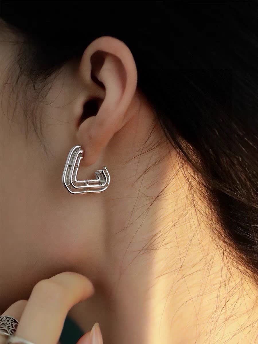 Bottega Veneta Outline Hoop Earrings